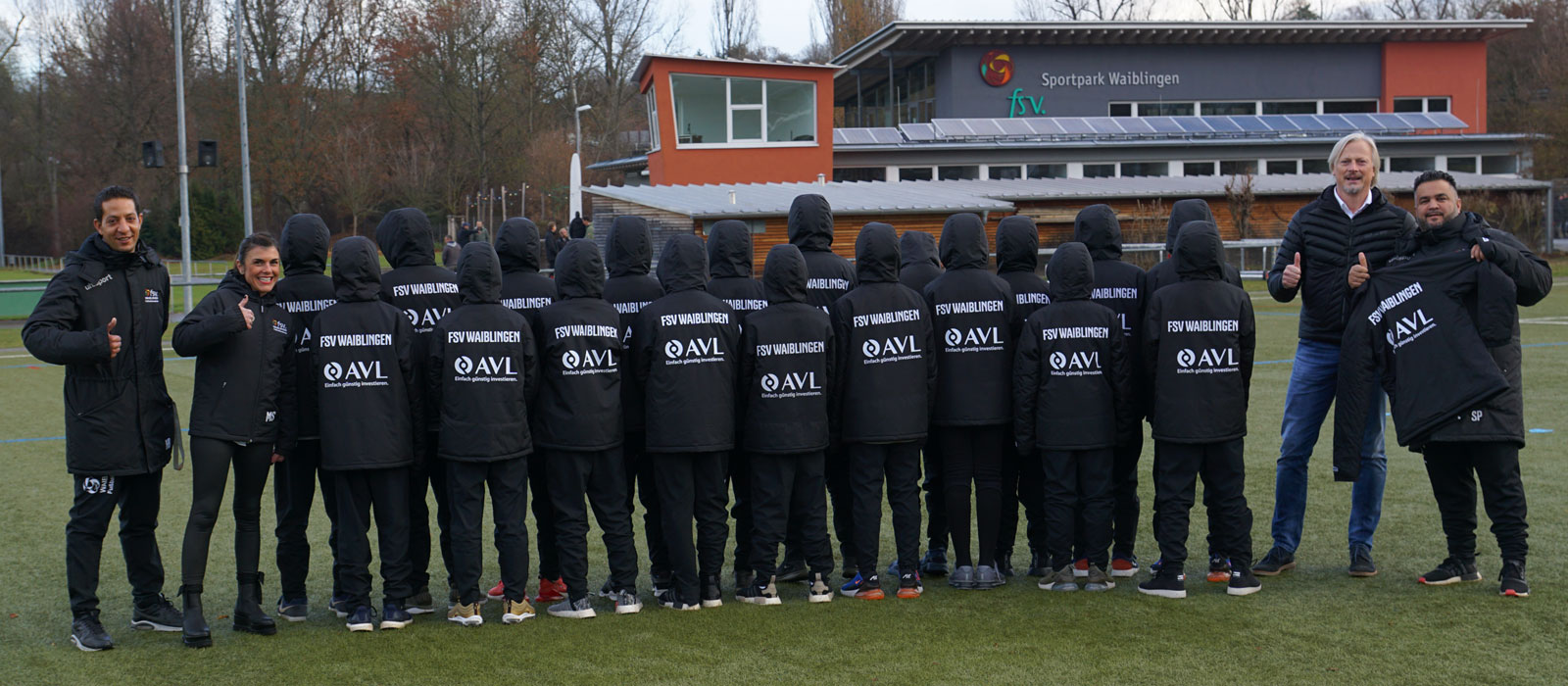 Mannschaft FSV Waiblingen - Jacken Rückansicht